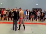 Guy Gets Punched In The Neck And Knocked Unconscious!