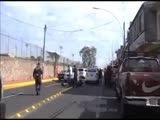 scooter rider agonizing after being hit by SUV