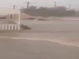 House Floats Down The Street During A Rual Flood!