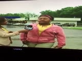 Girl pees herself on live TV