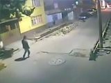 Tree Falls On Stranger Walking Down The Street In The Night