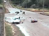 Car Disregards A Bike After It Disregards A Red Light