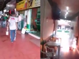 Man With A Bottle Of Petrol Lights Himself On Fire In A Shopping Arcade