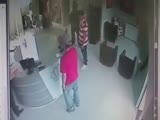 Two Guys Try To Rob A Salon - Female Off Duty Is Getting Her Hair Done