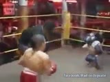 midget wins after sending his opponent in KO