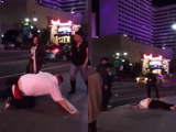 Fat Girl Gets Tazed By Cops And Shames Her Head Into The Sidewalk