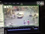 Tanker Clears The Street During Crash