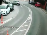 Man hits Car Then Bikers