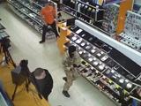 Man Armed With A Crow Bar Goes Nuts In Electronics Store