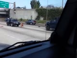 Mexican Guy Freaks Out On The Freeway!