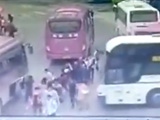 Driver Gets His Head Crushed While Loading The Bus