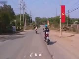 drunk rider crashed into another on