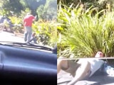 Man Takes A Beating At The Roadside By A Man With A Machete