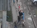 drunk brawl in russian ghetto