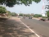 another idiot rider show his skill