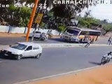 Bus Driving Down The Wrong Side Of The Road Kills Two Bikers