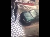 Woman Learns The Hard Way Not To Sit On Cars