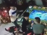 Gang Armed With Machete Attack A Games Arcade