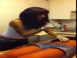 Guy Faints While His Girlfriend Gets A Belly Piercing!