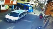 Woman Run Over By A Bus While Walking Down The Road Talking On Her Mobile