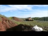 Tank crew barely avoids direct hit from rpg but the one soldier that got out..