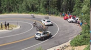 Racing Cyclist Smashes Full Speed Into The Side Of A Car