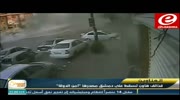 bomb explodes on street