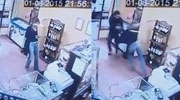 Robber Rips A Girl To The Floor To Take Her Handbag