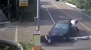 Car Drives Headon In to Not Just one But Two Separate Scooters