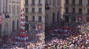 High Fall For Several Performers When A Human Pyramid Fails