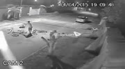 armed man ruins the plans of robbers