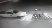 Two Biker Bandits Attempt To Rob The Wrong Pickup Driver