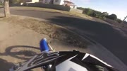 Dirt Bike vs Fence