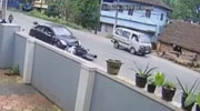 Pair On A Scooter Hit By A Car While In The Wrong Lane