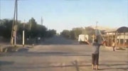 Idiot Waiting To Get Run Over At The End Of A Street Race Gets His Wish