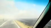 Driving on a smoky road,.