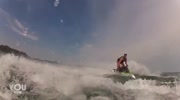 Two Jets skis run into each other, No One dies,..