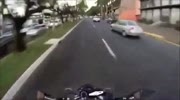 Rider hits female driver