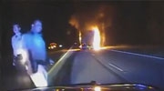 Routine Traffic Stop Turns Deadly As Evading Subjects Are Hit by Semi