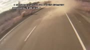 Tire burst causes massive loss of control