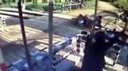 Scooter Rider Crashes Through Safety Barrier And Is Immediately Killed By A Train