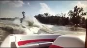 Guy gets Bitchslapped by his own jet ski