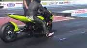 racer biker makes a flip