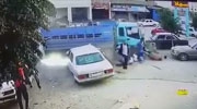 Truck Drives Straight Through A Crowd Of People