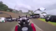 Ducati Hyperstrada high speed crash