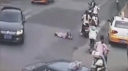 Woman Lays Down In The Road In Protest And Gets Run Over