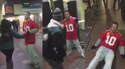 Giants Fan Gets Knocked Out In Philly