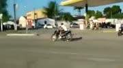 another idiot rider shows his skills and fails