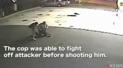 Cop gets violently stabbed by homeless man
