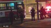 Shooting of Sammy Yatim From Outside The Bus Shows 9 Shots Fired Into Him